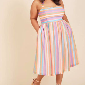 Modcloth "Purposely Piquat" Midi Dress